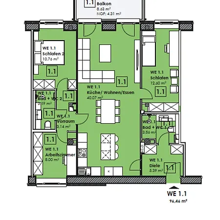 Apartman Prora - Strandkorb Am Strand, Waschmaschine - Sunshine Coast